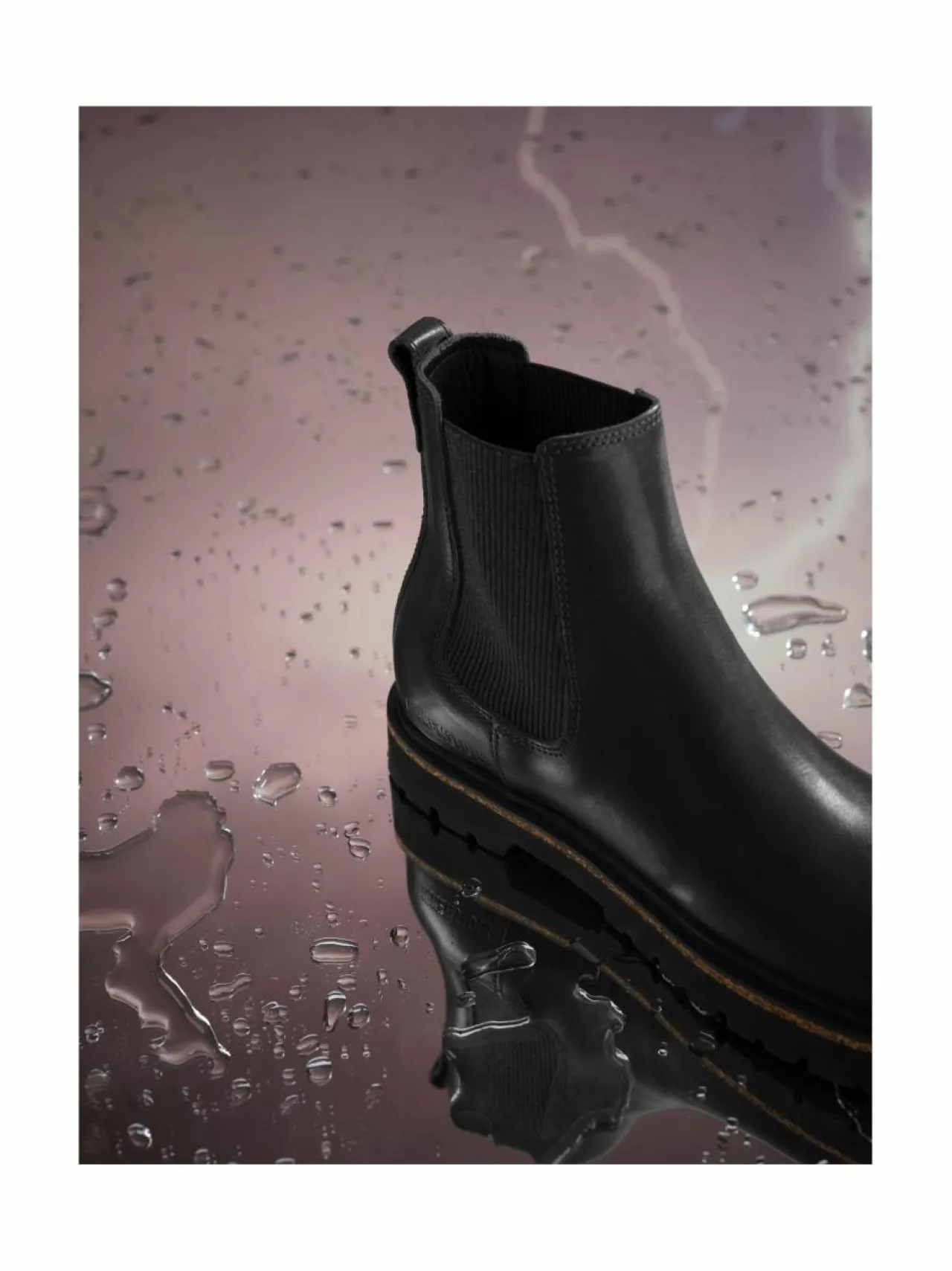 Nilkkurit<BIRKENSTOCK Highwood Chelsea - nahkaiset nilkkurit 1 BLACK
