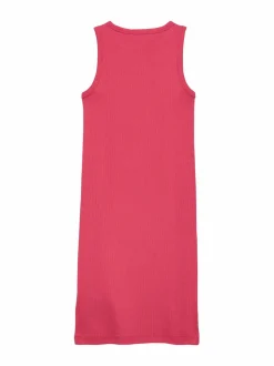 Mekot & Hameet<Calvin Klein Kids Hihaton ribbimekko XIX DEEP CRIMSON FRUIT