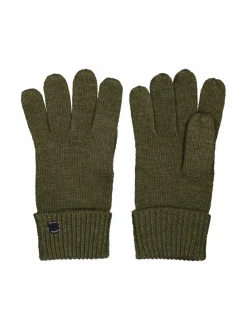 Käsineet<A+more Hilda-neulesormikkaat GREEN MELANGE