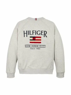 Colleget & Hupparit<Tommy Hilfiger Hilfiger Flag -collegepaita PMT SNOW WHITE HEATHER