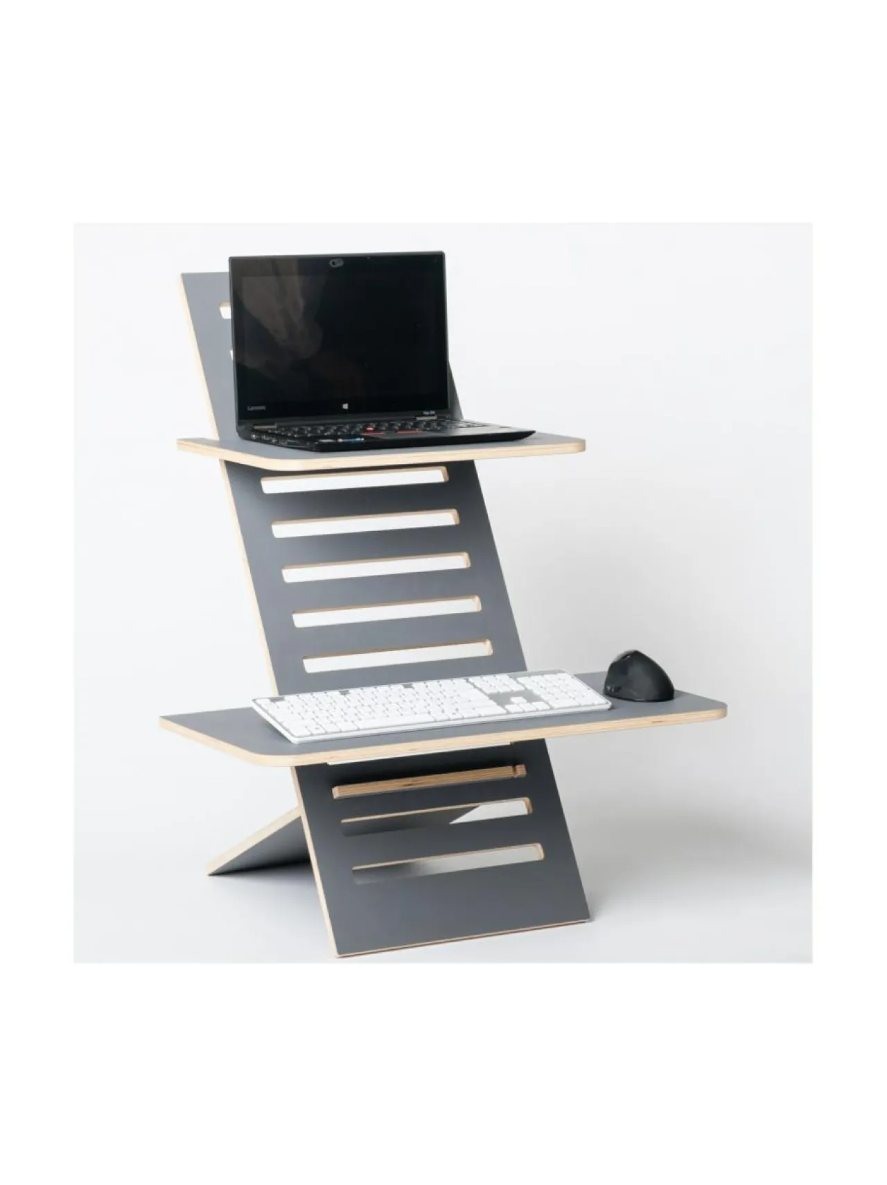 Työpöydät<Hima Furniture Hima Big Lifter seisomatyötaso Anti-fingerprint - Anthracite ANTRASIITTI