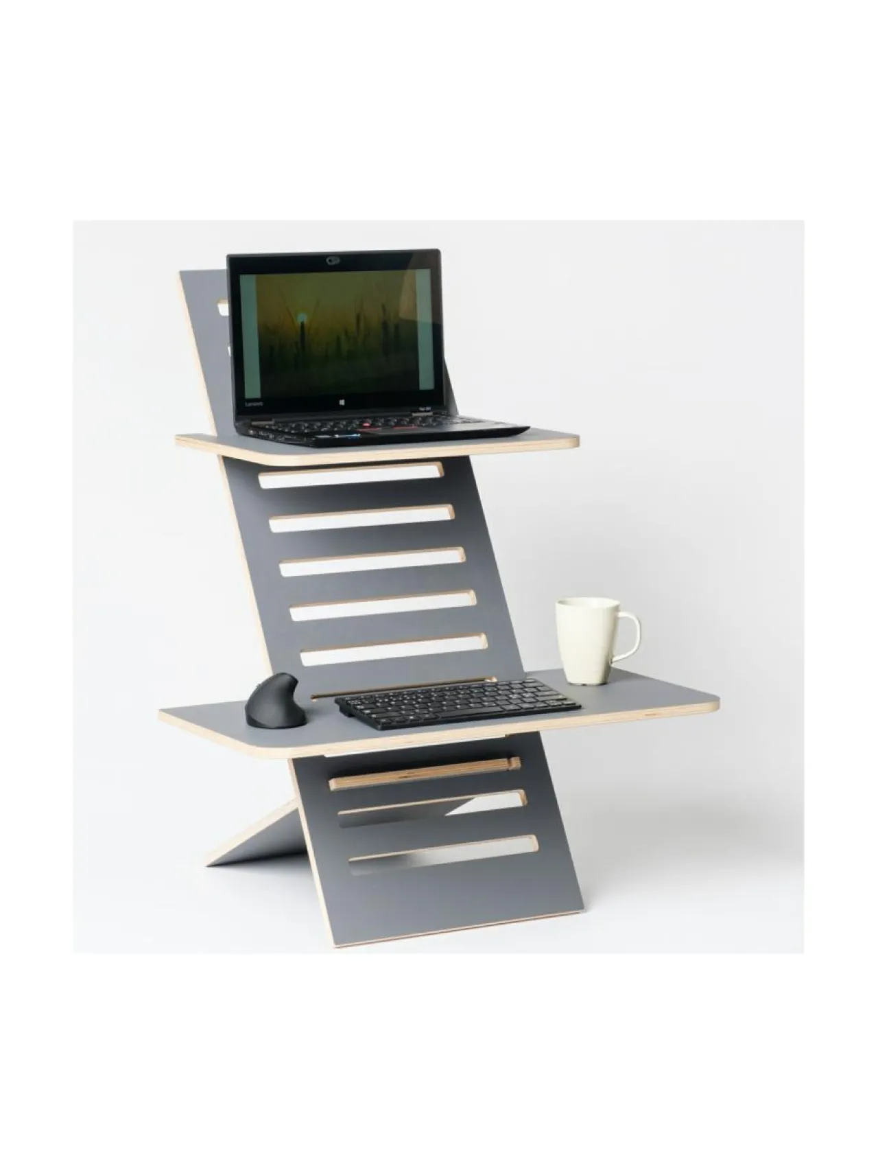 Työpöydät<Hima Furniture Hima Big Lifter seisomatyötaso Anti-fingerprint - Anthracite ANTRASIITTI