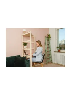 Hima Furniture Hima Corner säädettävä työpiste ja hylly - Natural Birch^ Työpöydät