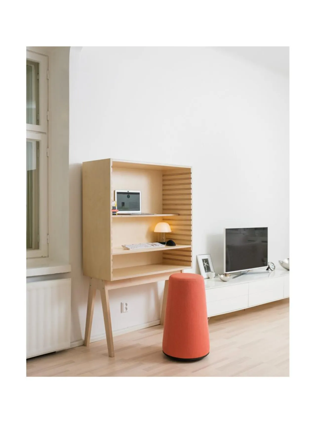 Työpöydät<Hima Furniture Hima Frame säädettävä työpiste - Natural Birch