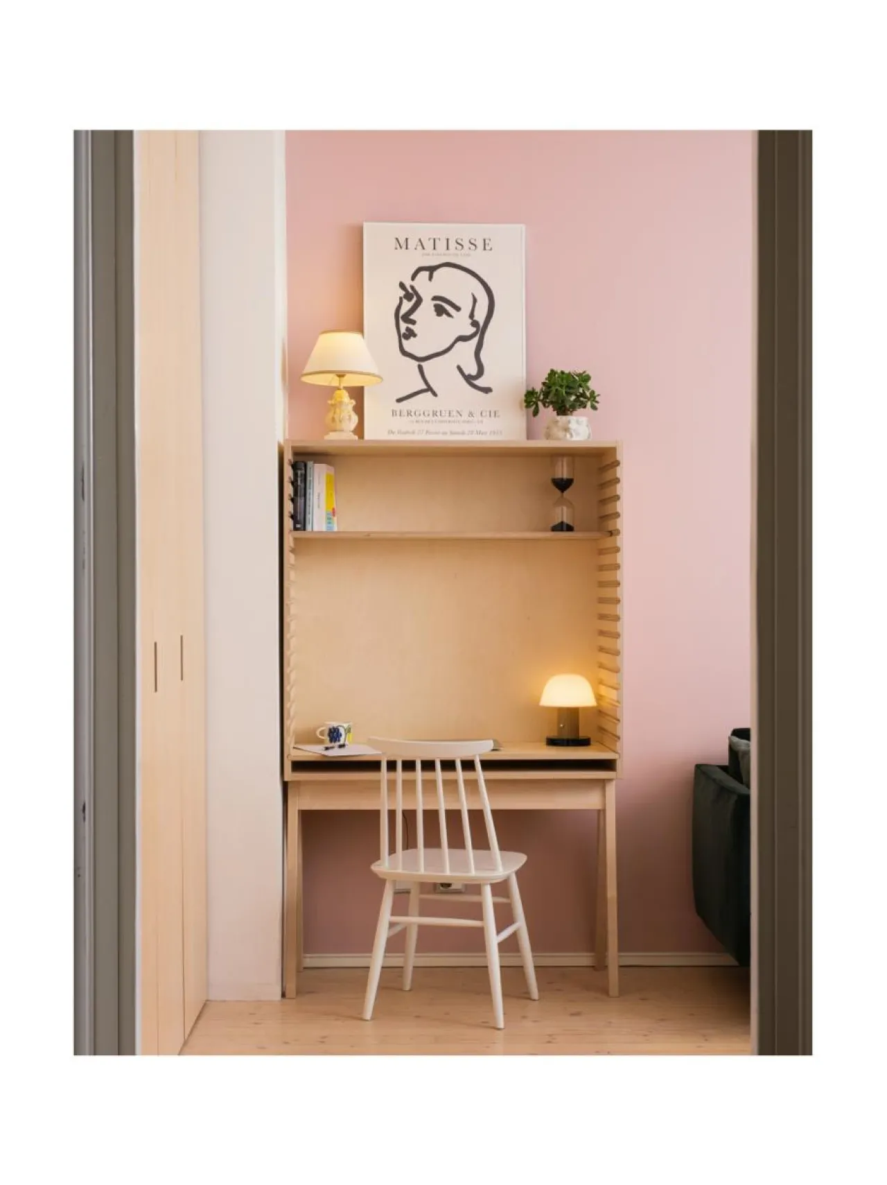 Työpöydät<Hima Furniture Hima Frame säädettävä työpiste - Natural Birch