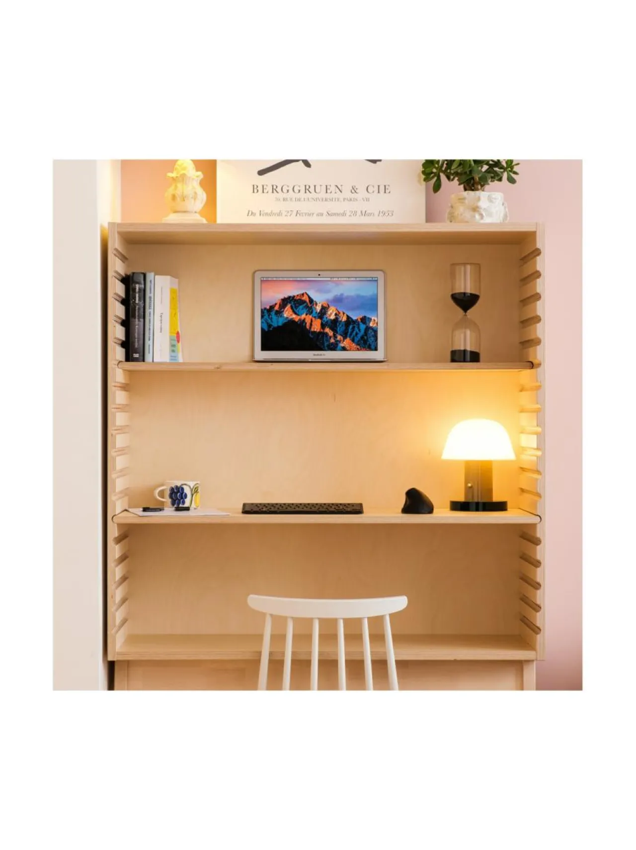 Työpöydät<Hima Furniture Hima Frame säädettävä työpiste - Natural Birch