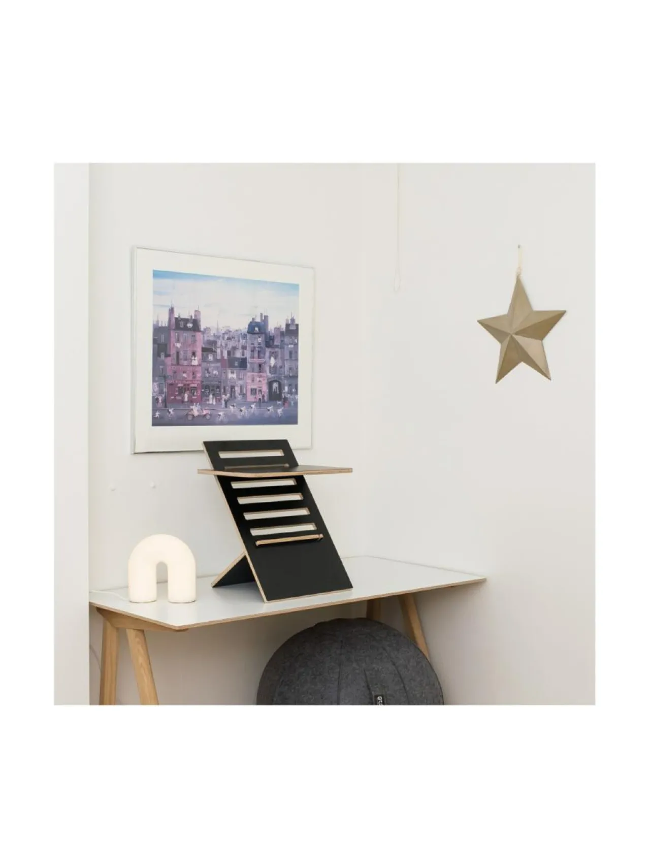 Työpöydät<Hima Furniture Hima Lifter seisomatyötaso - Gloss Black MUSTA