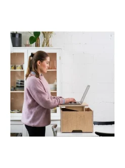 Työpöydät<Hima Furniture Hima Magic Boksi seisomatyöpiste - Spirited Oak TAMMI