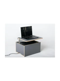 Työpöydät<Hima Furniture Hima Magic Boksi seisomatyöpiste Anti-fingerprint - Anthracite ANTRASIITTI