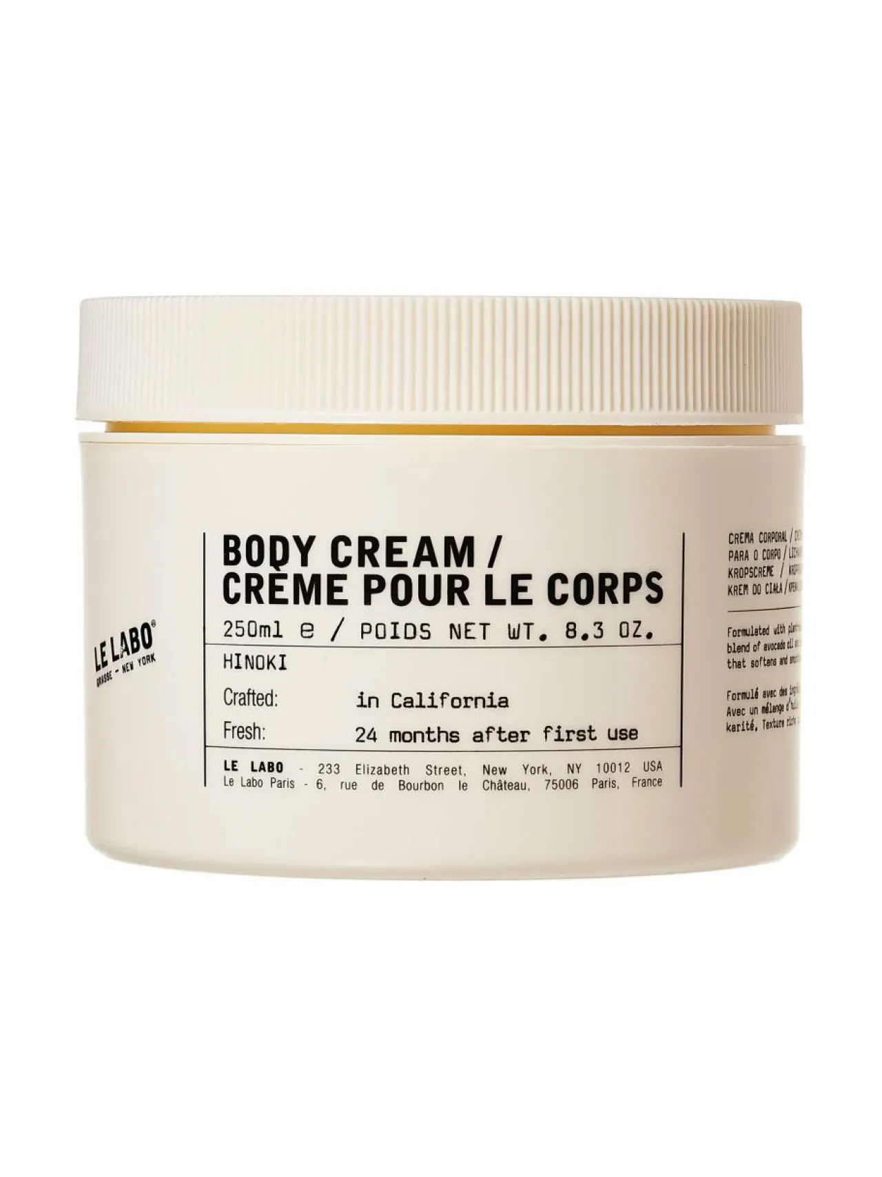 Le Labo Hinoki Body Cream -vartalovoide, 250ml^ Naiset
