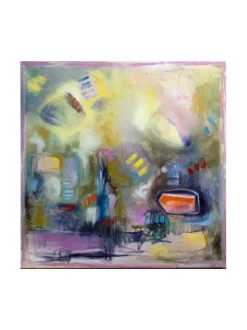 Taulut & Julisteet<Pia Rydman Art Hiomaton timantti, öljyvärimaalaus, Pia Rydman 100x100cm