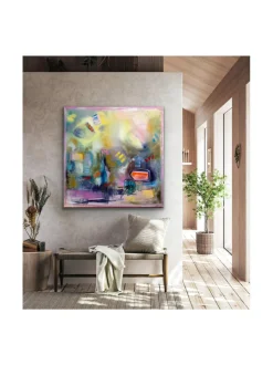 Taulut & Julisteet<Pia Rydman Art Hiomaton timantti, öljyvärimaalaus, Pia Rydman 100x100cm
