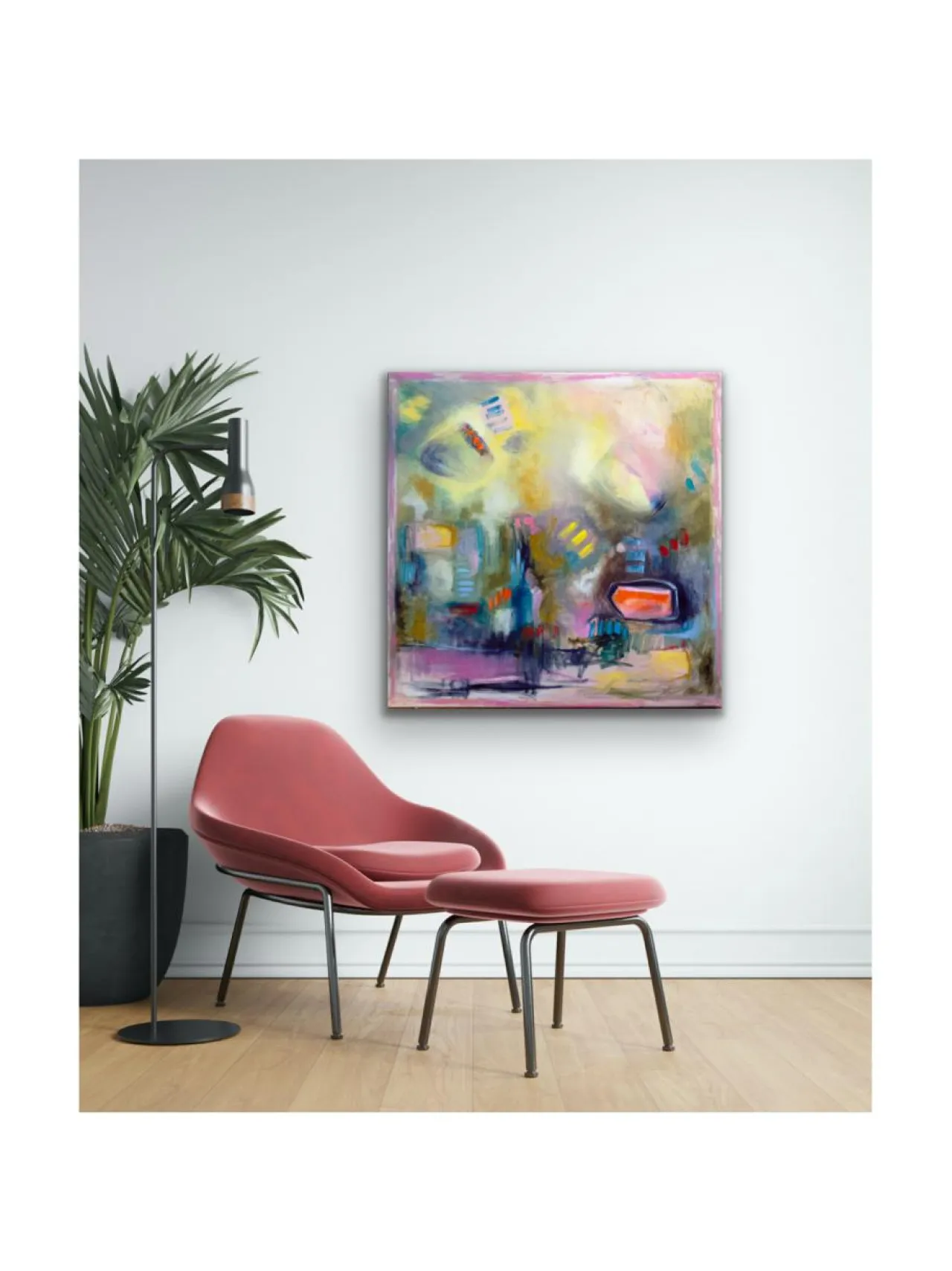 Taulut & Julisteet<Pia Rydman Art Hiomaton timantti, öljyvärimaalaus, Pia Rydman 100x100cm