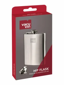 Baari- & Viinitarvikkeet<Vacuvin Hip Flask & Funnel -taskumatti ja suppilo STEEL