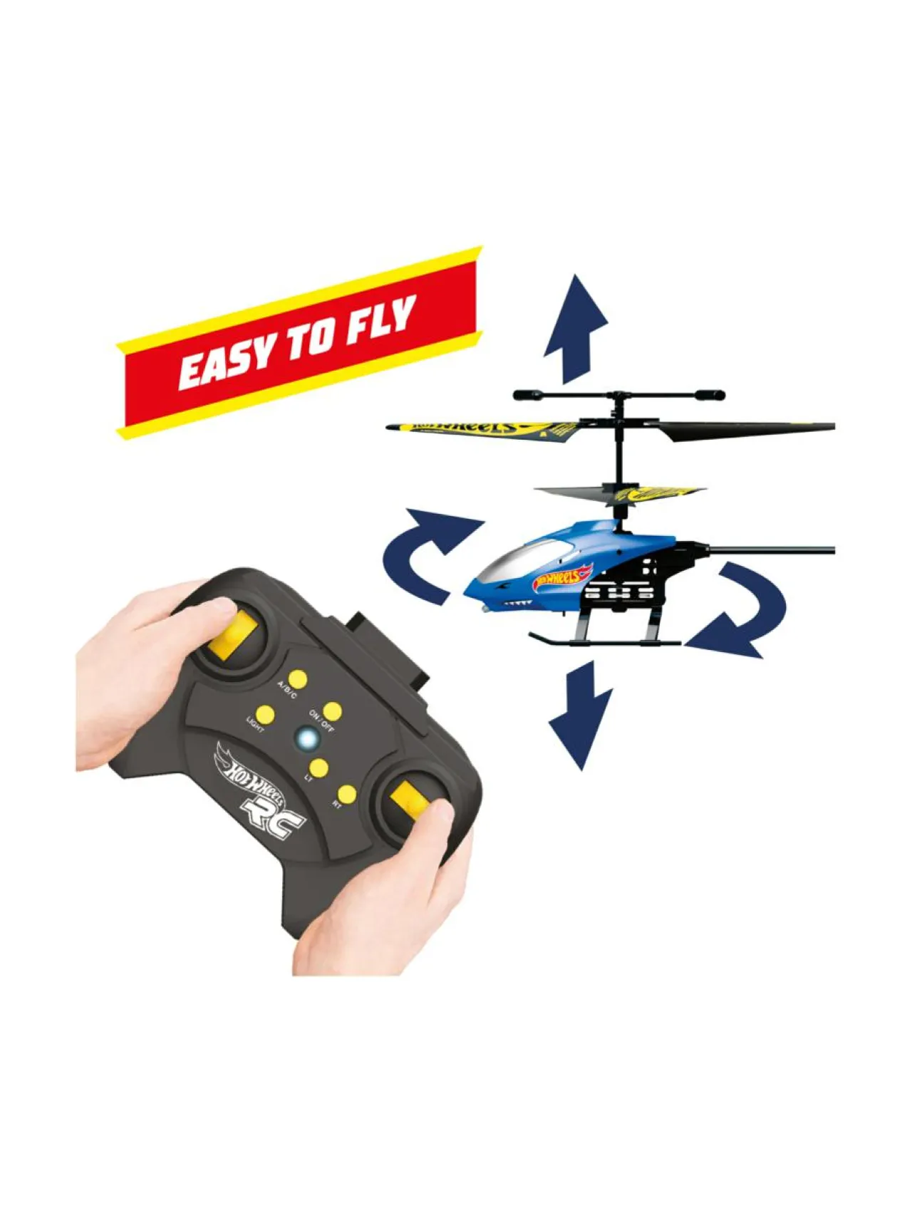 Autot Ja Muut Ajoneuvot<HOT WHEELS Kauko-ohjattava helikopteri Gyro, 22 cm