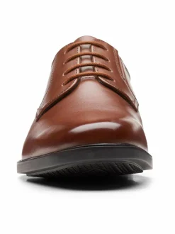 Kävelykengät & Loaferit<Clarks Howard Walk -nahkakengät DARK TAN LEA
