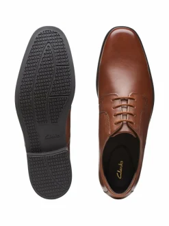 Kävelykengät & Loaferit<Clarks Howard Walk -nahkakengät DARK TAN LEA