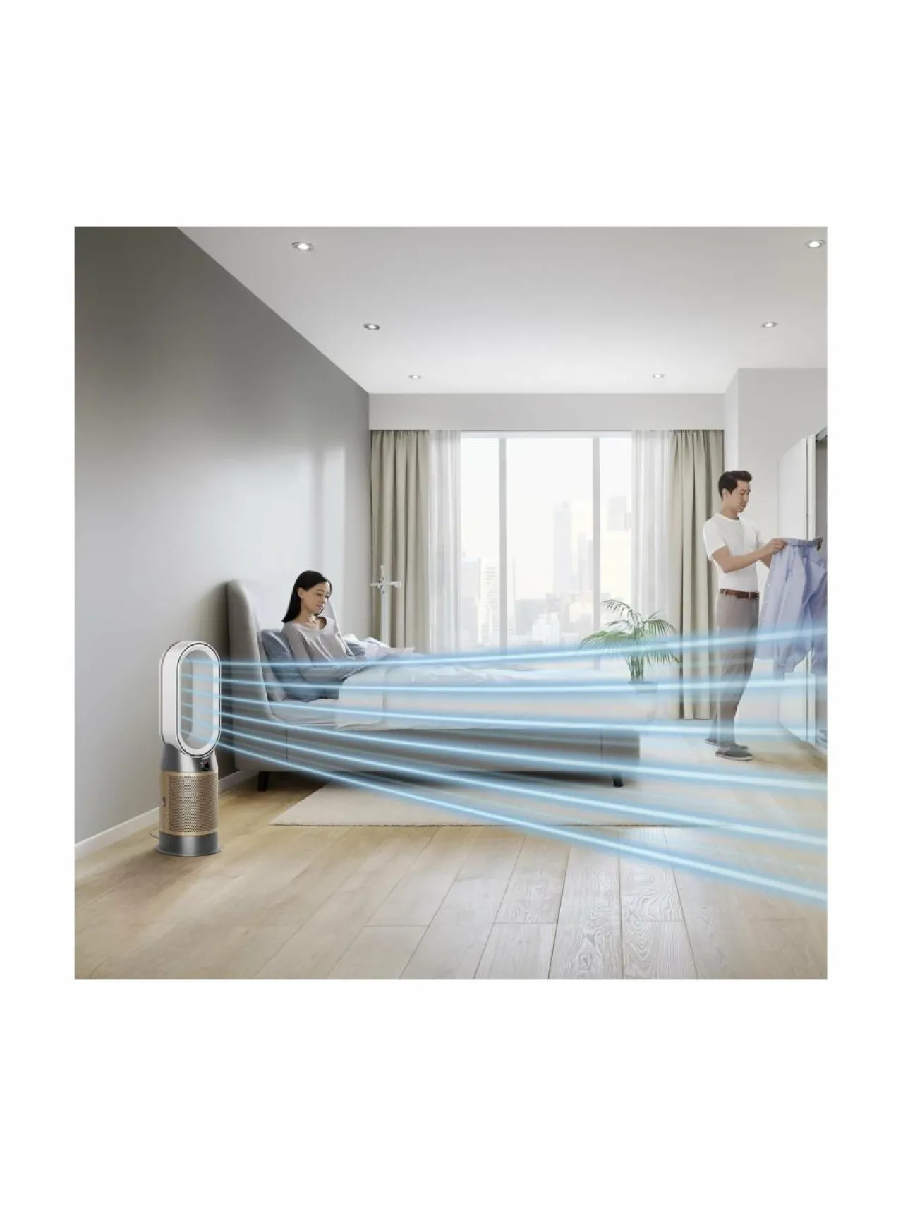 Sisäilma<Dyson HP09 Hot+Cool™ Formaldehyde -ilmanpuhdistin WHITE/GOLD