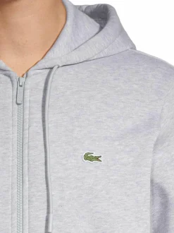 Paidat<Lacoste Hupullinen collegetakki SILVER CHINE
