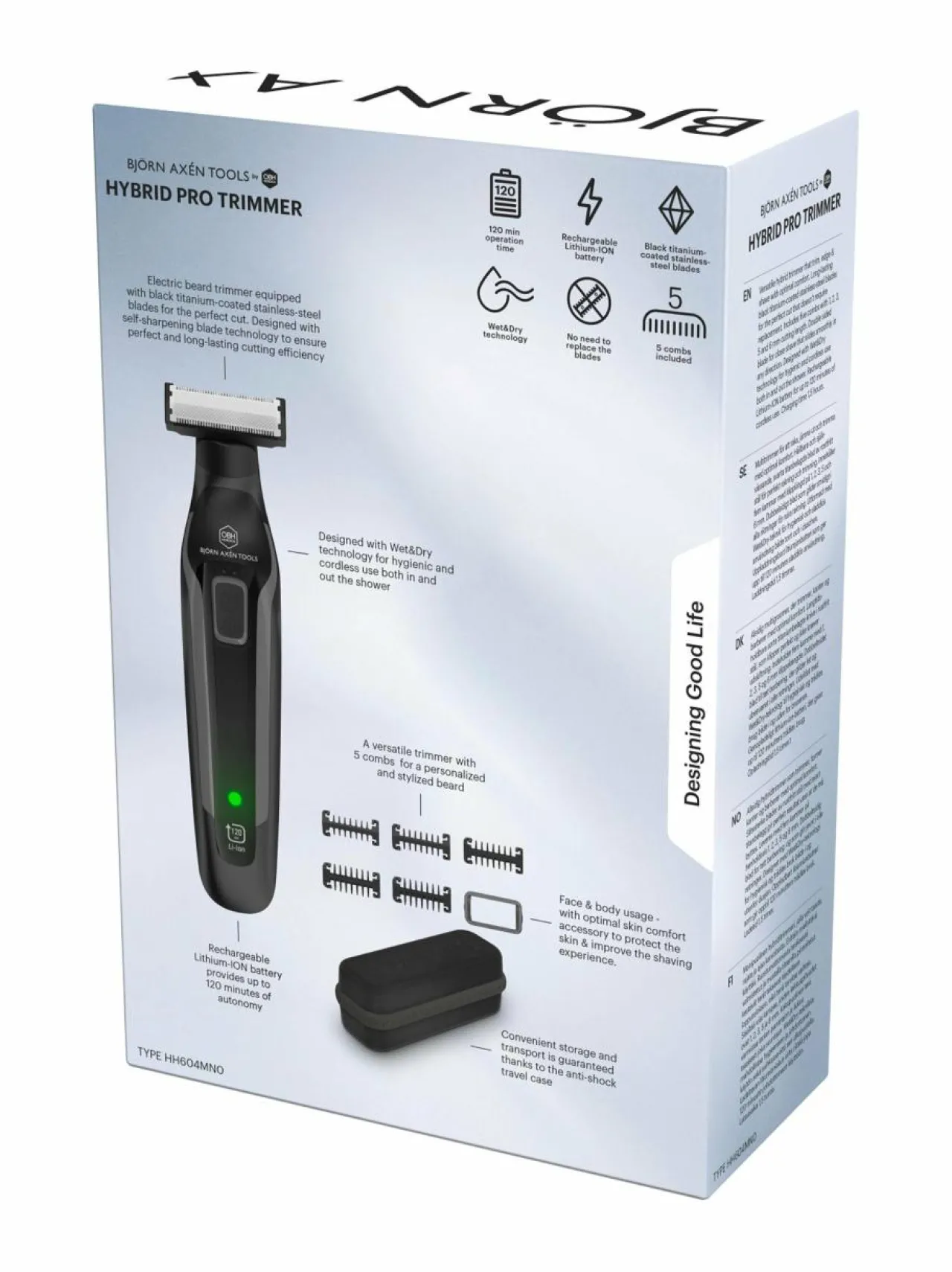 Björn Axen Tools Hybrid Pro Trimmer -monitoimitrimmeri^ Ihokarvanpoisto