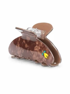 Hiustarvikkeet<Sui Ava Ida Frutta Big -hiusklipsi BROWN/LEMON