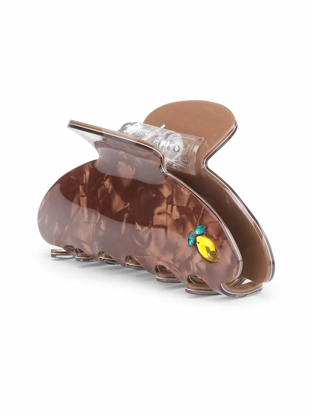 Hiustarvikkeet<Sui Ava Ida Frutta Big -hiusklipsi BROWN/LEMON