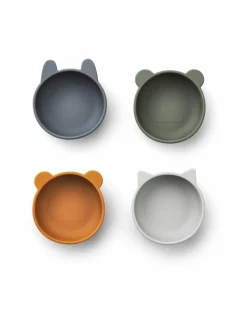 Lasten Ruokailu<Liewood Iggy-kulhot 4 kpl 9298 BLUE MIX