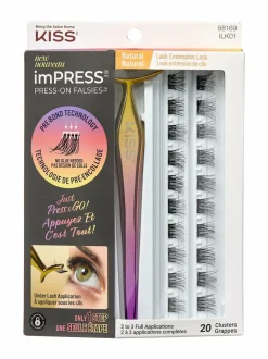 kiss Impress Press-on Naturel -ripsitupsut^ Meikkaustarvikkeet