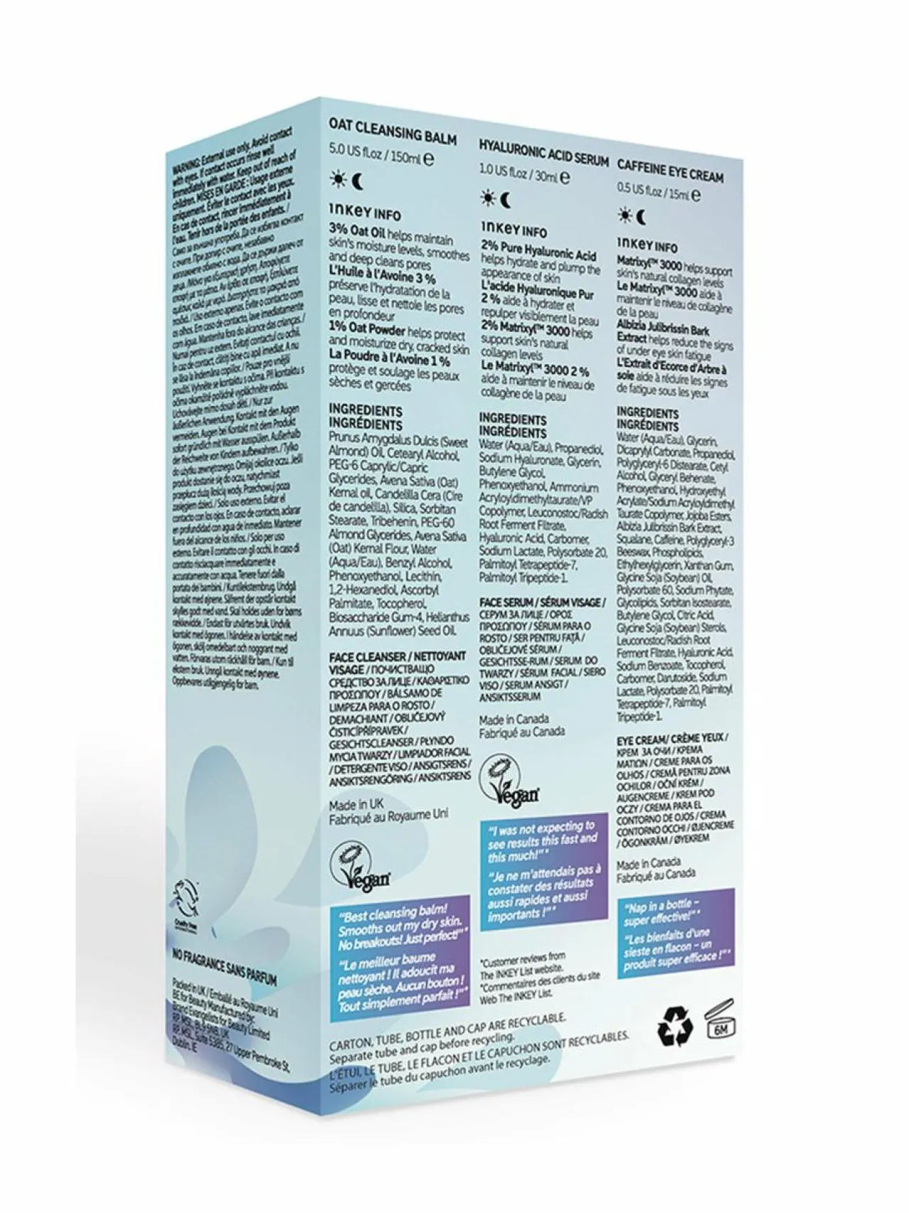The Inkey List Inkey Hydration Kit -ihonhoitopakkaus^ Kasvojenhoito