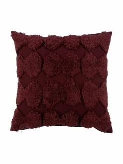 Sisustustyynyt|Huovat & Päiväpeitot<Pentik Inkivääri -tuftattu tyynynpäällinen, 45x45 cm BURGUNDY