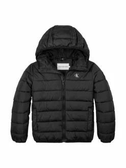 Ulkoiluvaatteet<Calvin Klein Kids Inst. Logo -kevyttoppatakki BEH CK BLACK