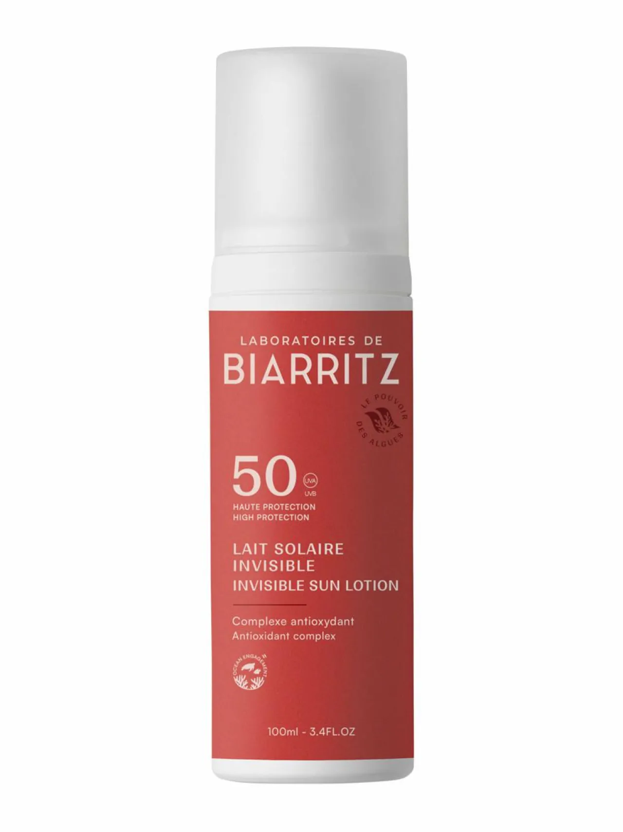 Aurinkotuotteet<Laboratoires de Biarritz Invisible Sun Milk SPF50 - aurinkovoide