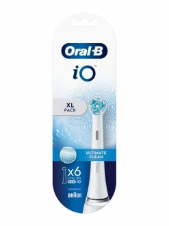 Hampaidenhoito<Oral-B iO Ultimate Clean -vaihtopäät 6 kpl WHITE