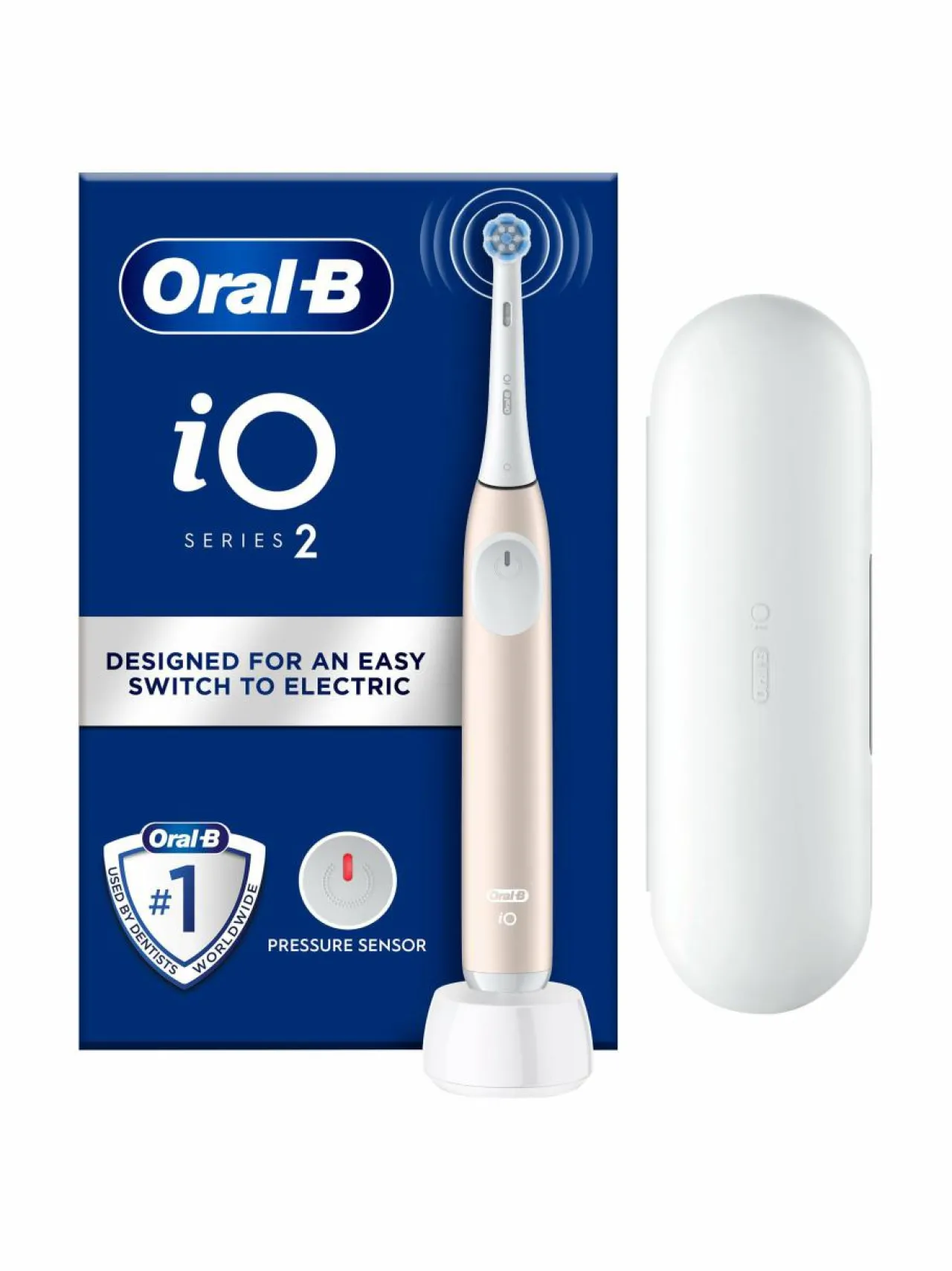 Oral-B iO2-sähköhammasharja + matkakotelo^ Hampaidenhoito