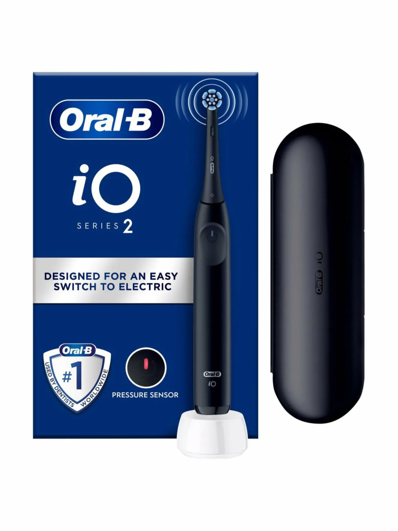 Oral-B iO2-sähköhammasharja + matkakotelo^ Hampaidenhoito