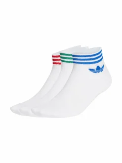 Urheiluasusteet|Urheiluasusteet<adidas Originals Island Club Trefoil Ankle -sukat 3-pack WHITE/BETSCA/BLUE/GR