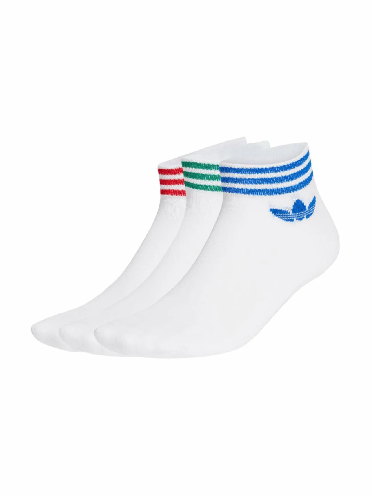 Urheiluasusteet|Urheiluasusteet<adidas Originals Island Club Trefoil Ankle -sukat 3-pack WHITE/BETSCA/BLUE/GR
