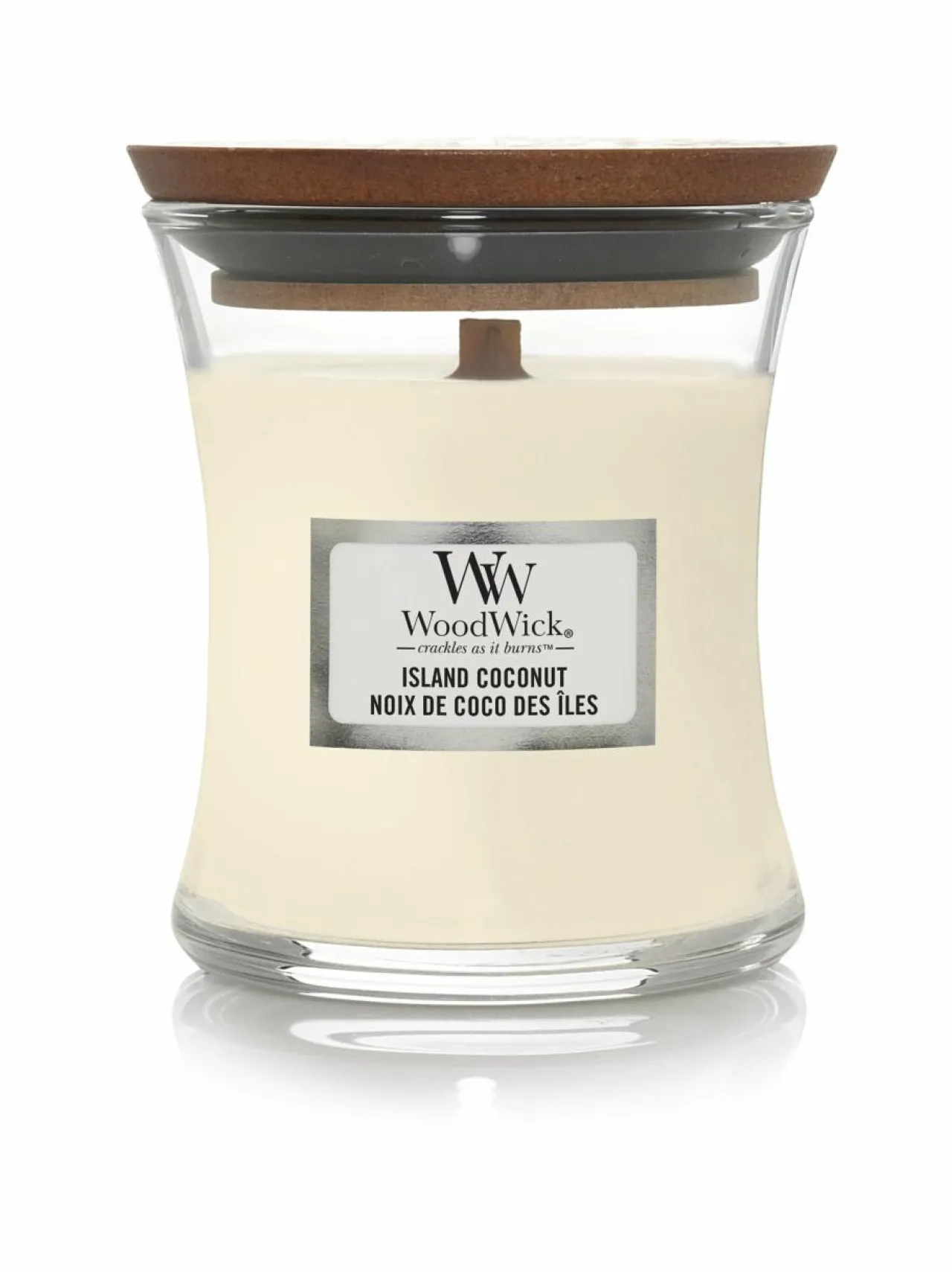 Kynttilät & Lyhdyt<Woodwick Island Coconut Mini -tuoksukynttilä WHITE