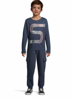 Collegehousut & Leggingsit<Bogi Jaakko-reisitaskuhousut NAVY BLUE