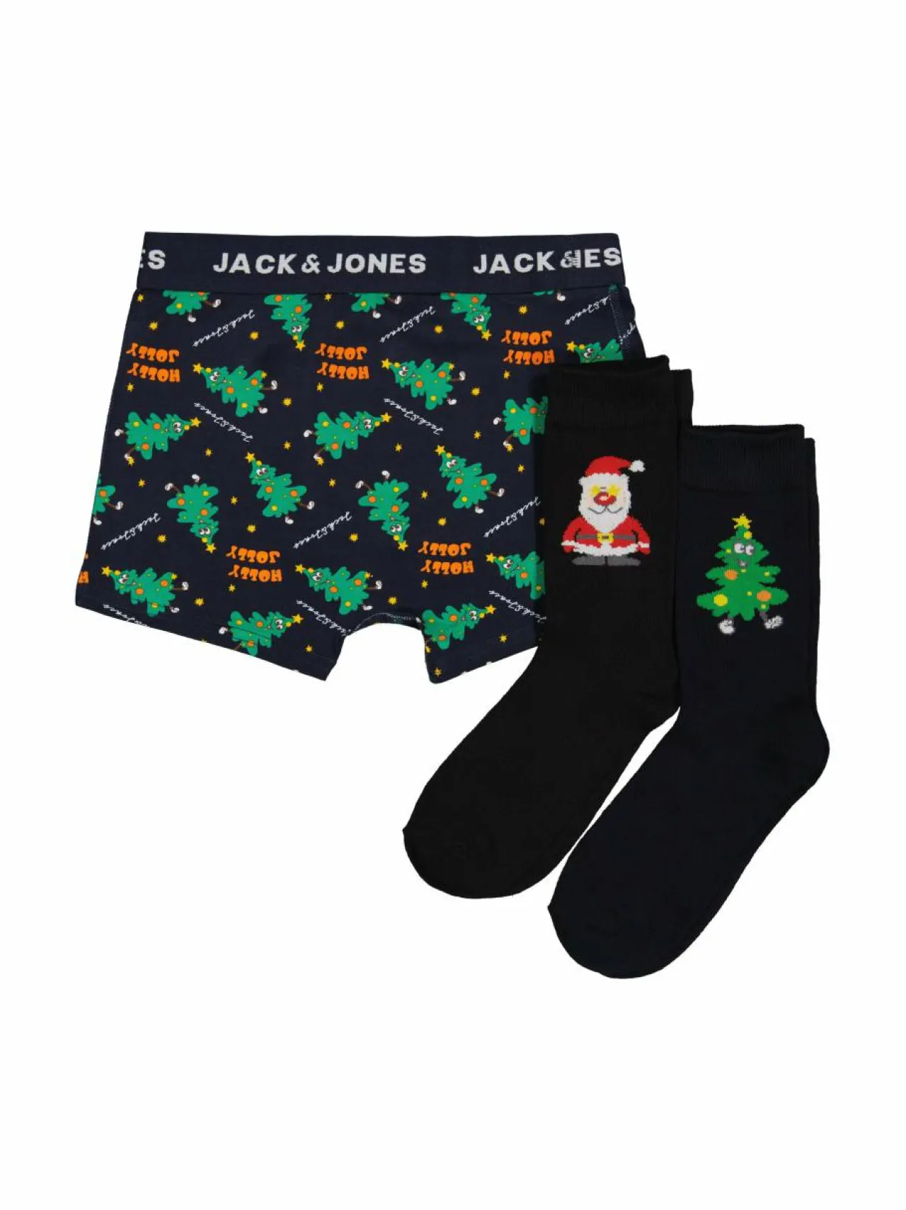 Sukat & Sukkahousut<JACK & JONES junior JacHolly Jolly -alushousut ja sukat, lahjapakkaus SKY CAPTAIN