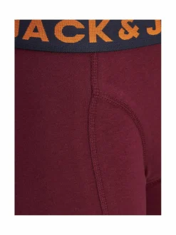 Muut Asusteet<JACK & JONES junior JacLichfield-bokserit 3-pack DARK GREY MELANGE DETAIL:BURGUNDY NAVY BLAZER