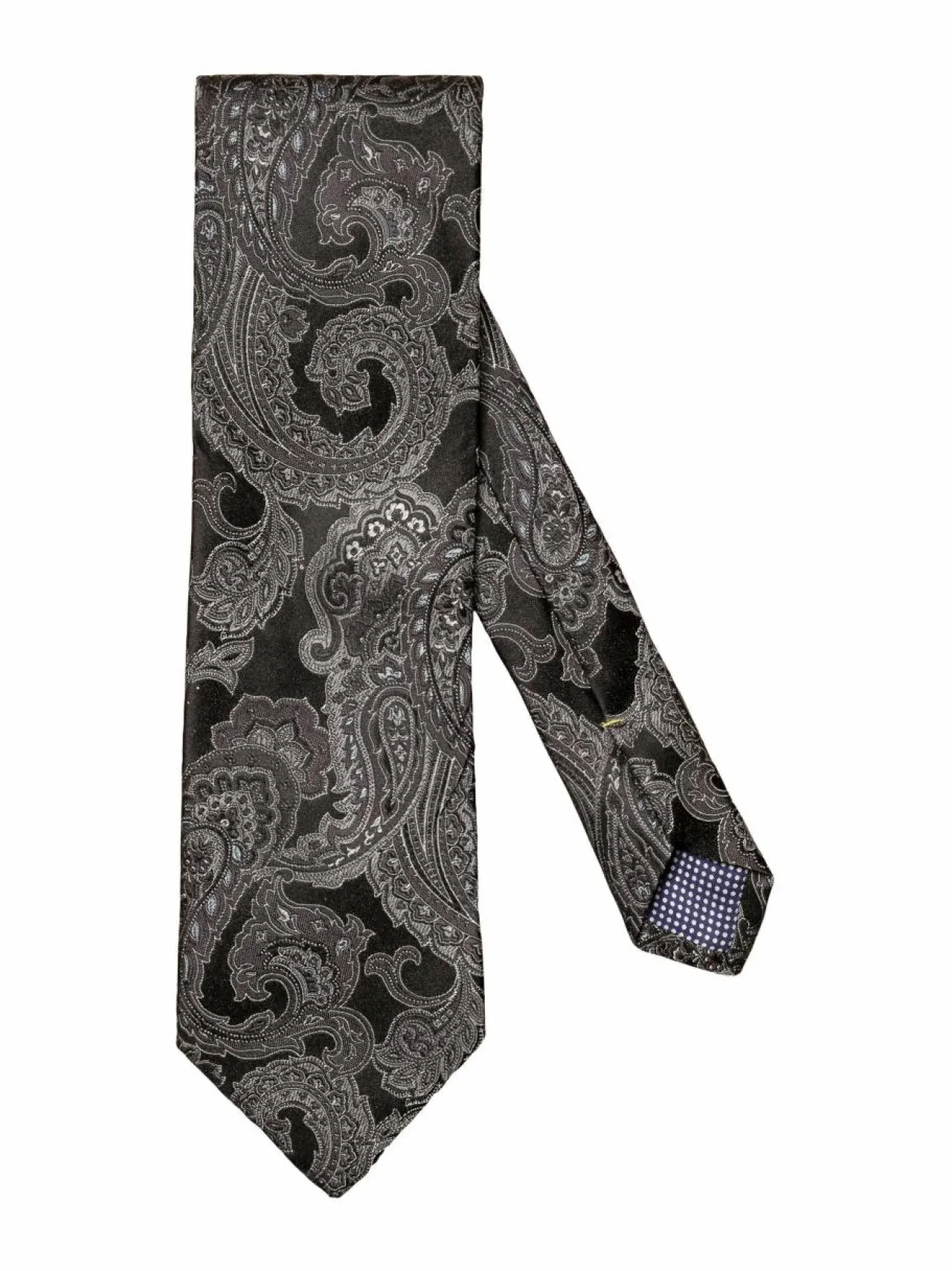 Solmiot & Asusteet<Eton Jacquard Paisley -silkkisolmio 19 19 BLACK