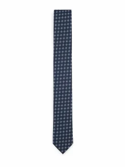 Solmiot & Asusteet<BOSS Jacquard-solmio 405 DARK BLUE