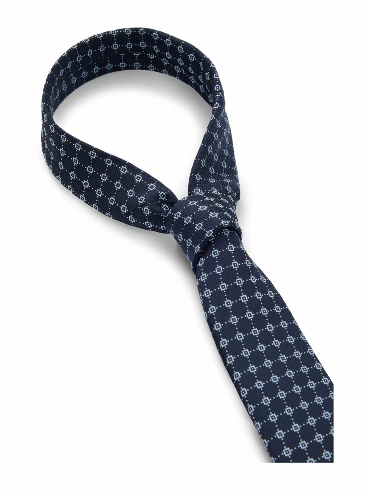 Solmiot & Asusteet<BOSS Jacquard-solmio 405 DARK BLUE