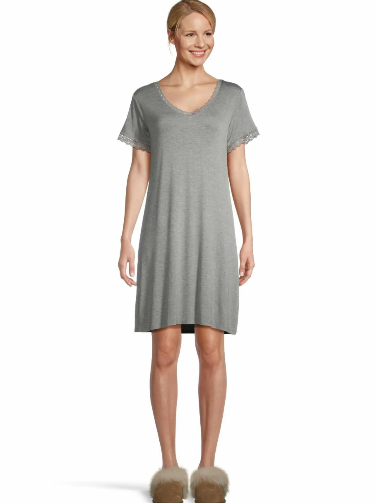 Yö- & Oloasut<CCDK Copenhagen Jacqueline-yöpaita 9015 GREY MELANGE
