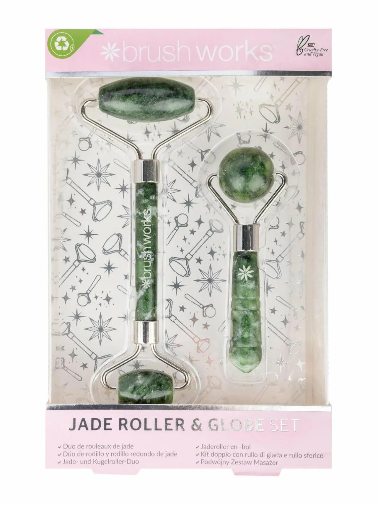 Brushworks Jade Roller & Globe Set -lahjapakkaus^ Ihonhoitopakkaukset
