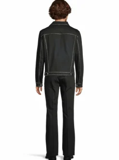 Takit<BLK DNM Jeans Jacket 75 -farkkutakki BLACK STUDDED