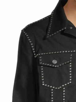 Takit<BLK DNM Jeans Jacket 75 -farkkutakki BLACK STUDDED