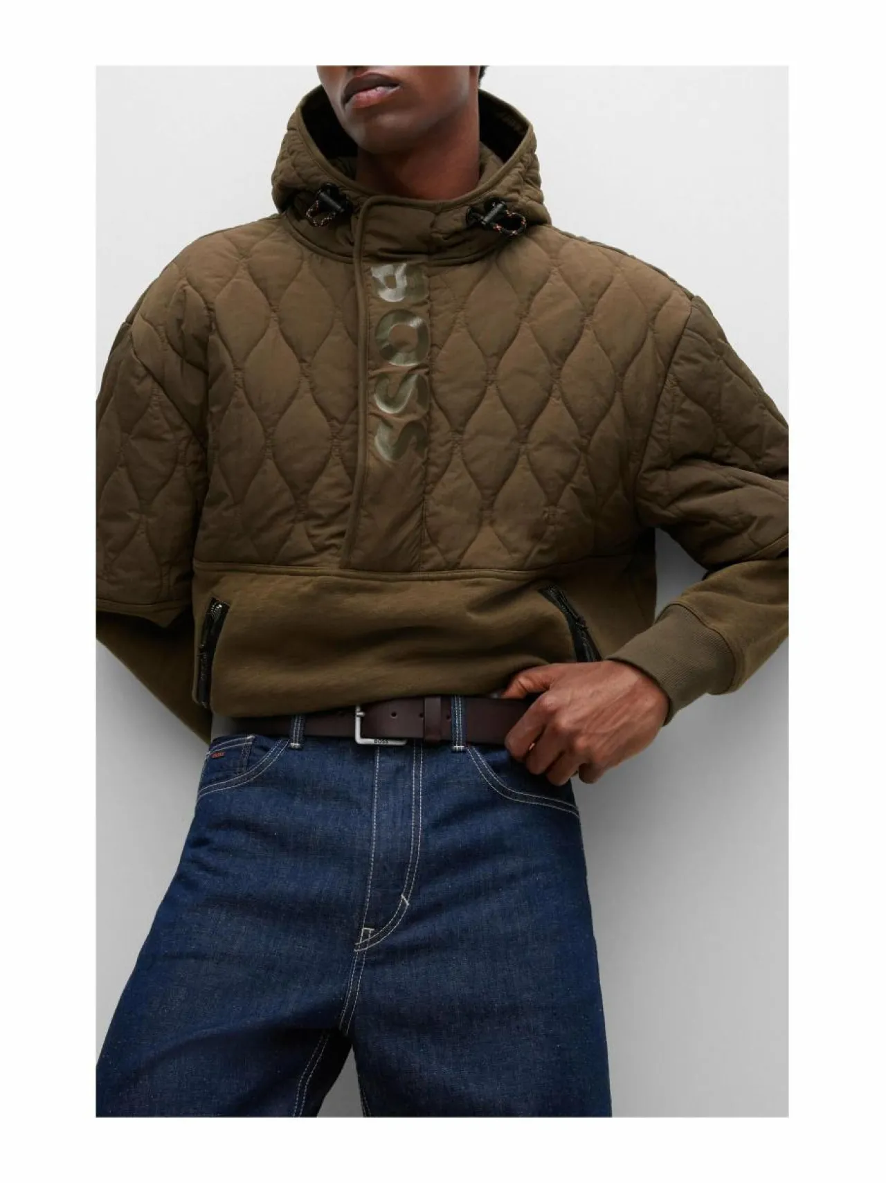 Vyöt<BOSS Jeeko-nahkavyö 202 DARK BROWN