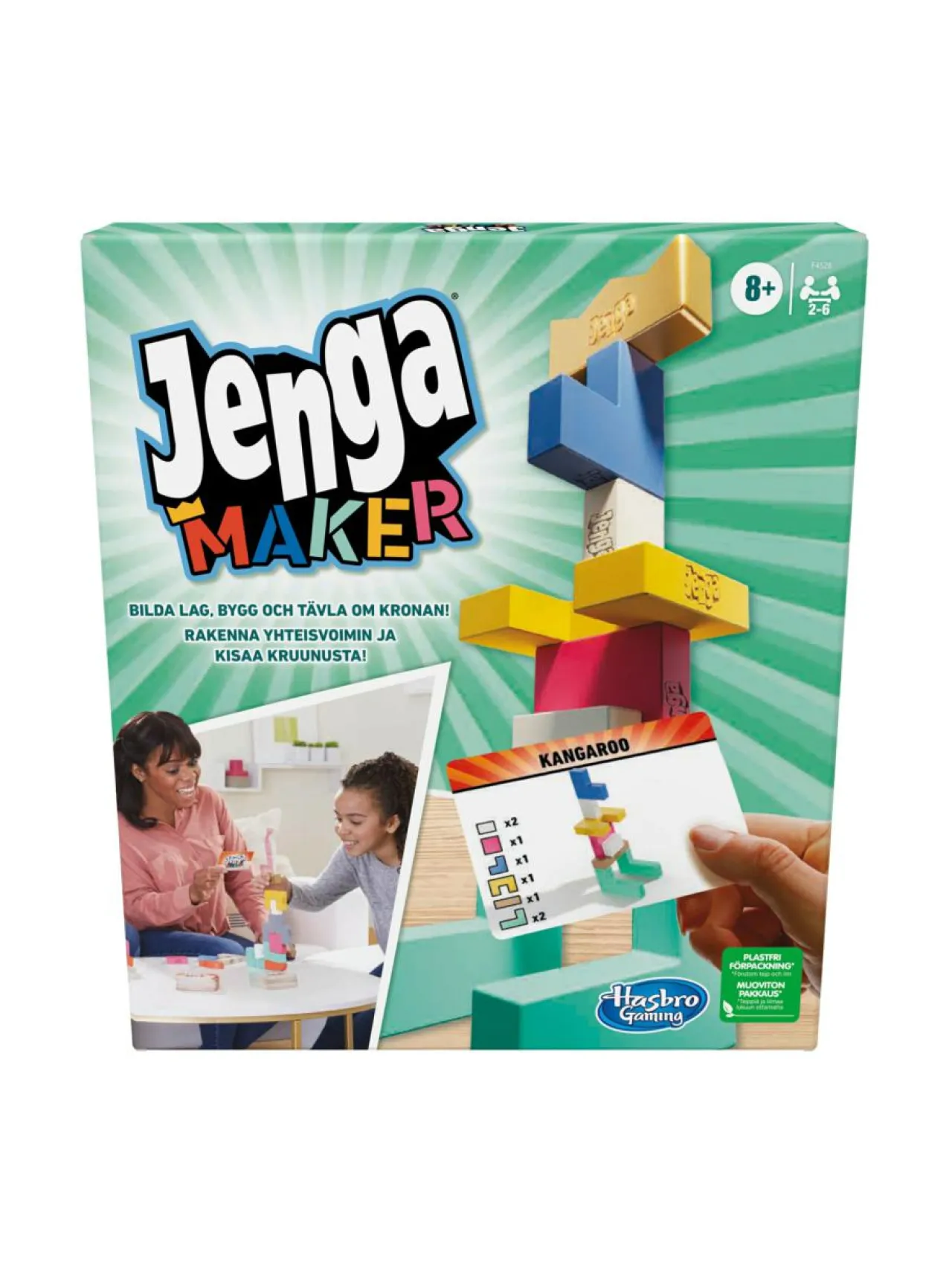 Pelit<HASBRO GAMING JENGA Peli Maker (suomen- ja ruotsinkielinen)